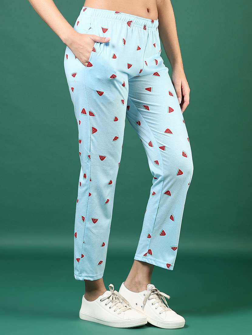 women printed low rise loungewear pajamas - 21764768 -  Standard Image - 1
