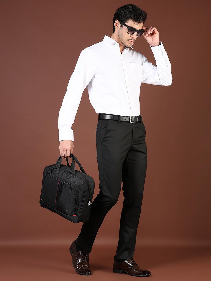 men solid long sleeve regular fit formal shirt - 21764772 - Standard Image - 4