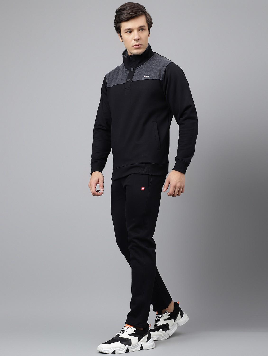 black cotton track suit - 21764997 -  Standard Image - 1
