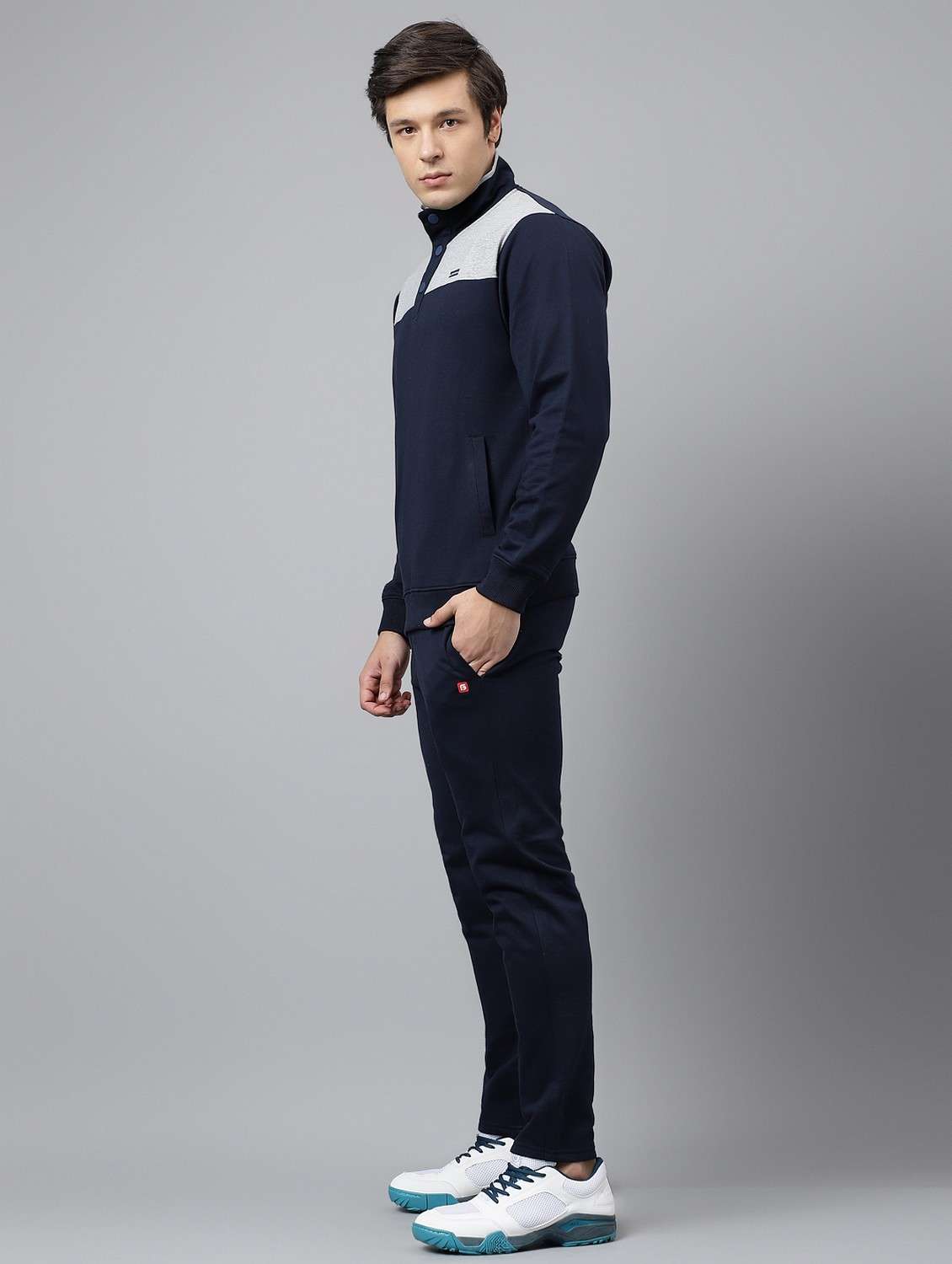 navy blue cotton track suit - 21764998 -  Standard Image - 1