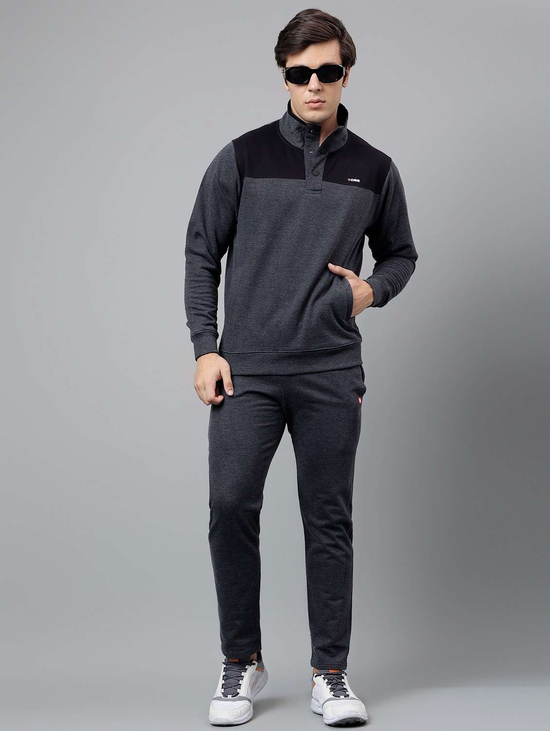 grey cotton track suit