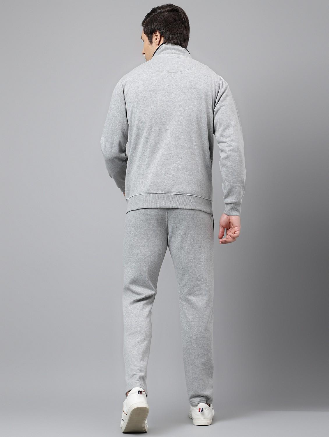 grey melange cotton track suit - 21765000 - Standard Image - 4