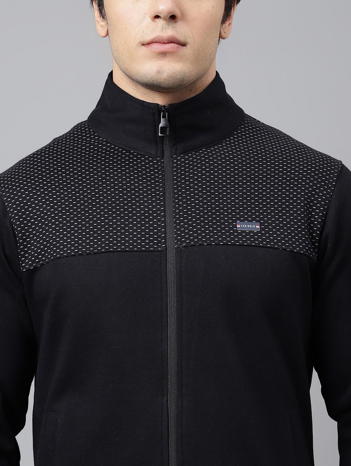 black cotton track suit - 21765001 - Standard Image - 6
