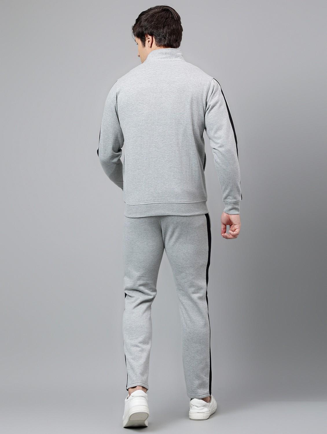 men tapered stand collar full length track suit - 21765016 - Standard Image - 4