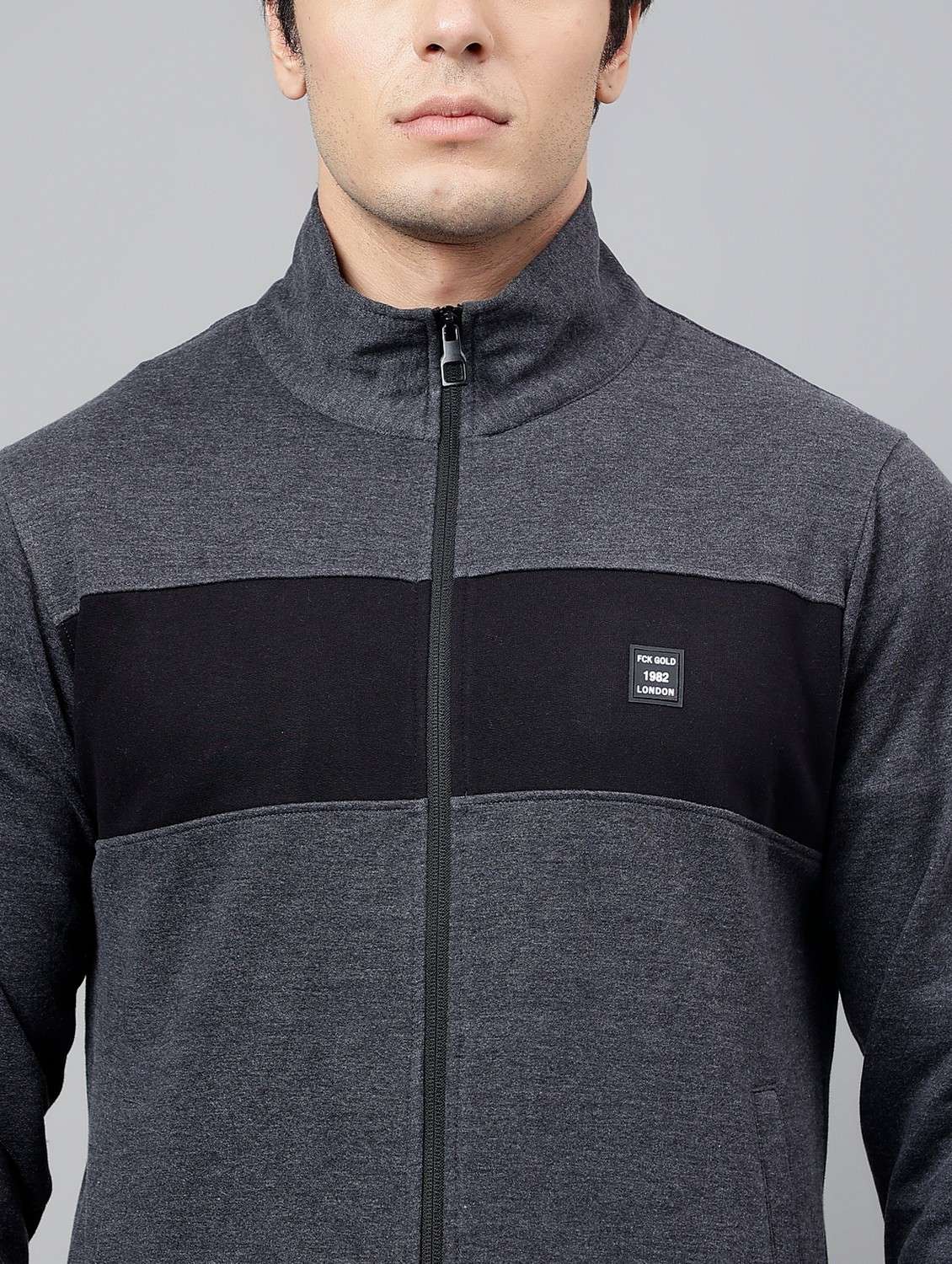 men color blocked full length track suit - 21765019 - Standard Image - 6