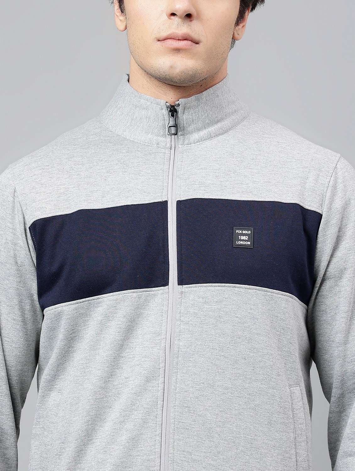 men color blocked full length track suit - 21765020 - Standard Image - 6