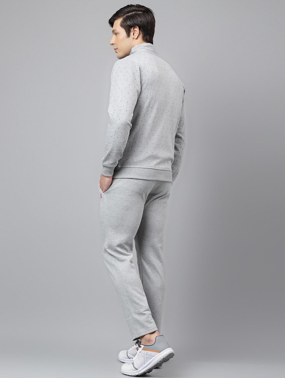 men printed stand collar full length track suit - 21765028 - Standard Image - 4