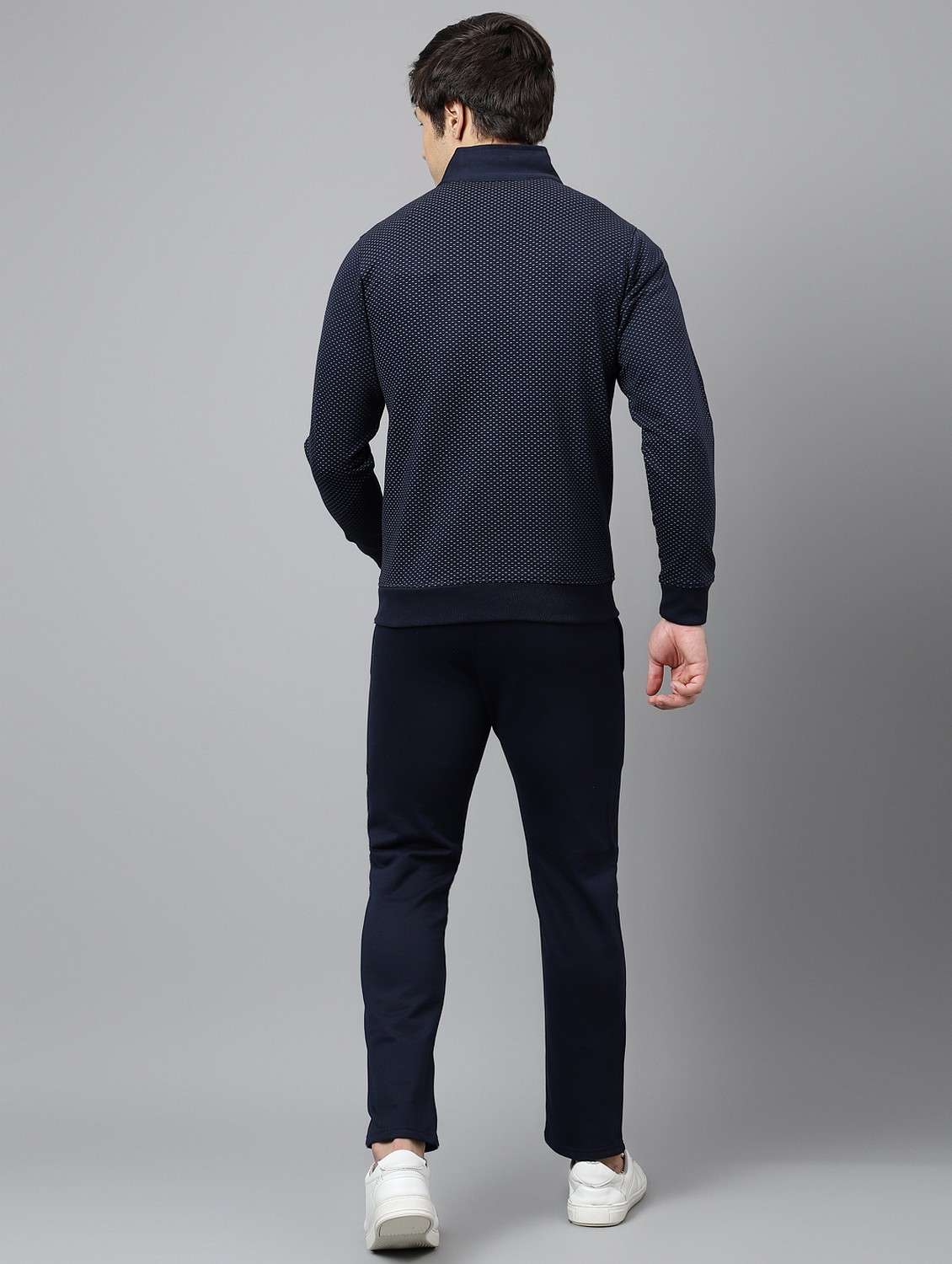 men printed stand collar full length track suit - 21765038 -  Standard Image - 4