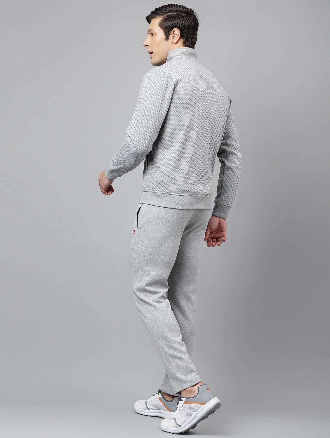 men printed stand collar full length track suit - 21765040 - Standard Image - 4