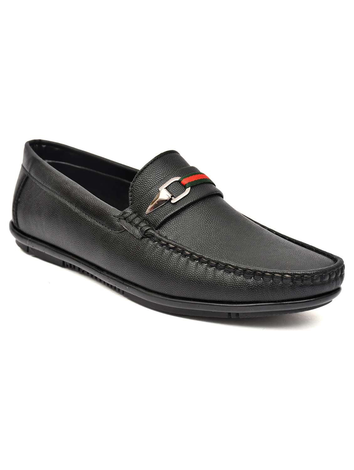 men black slip on horsebit loafer