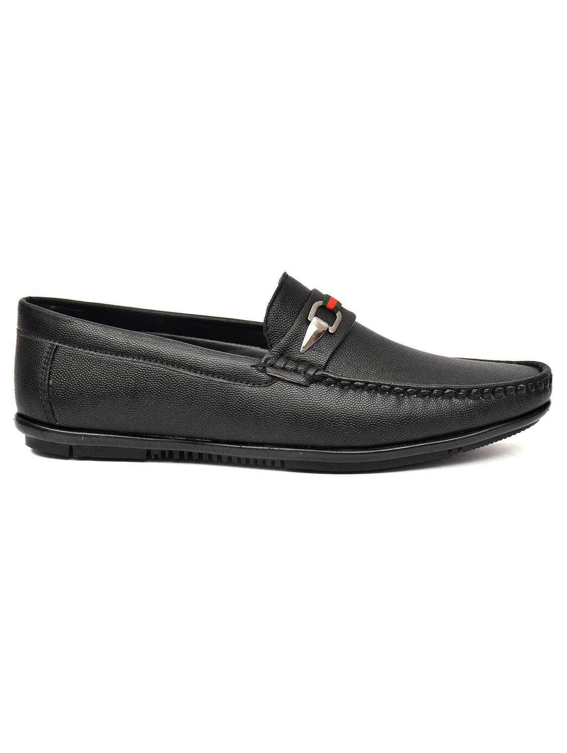 men black slip on horsebit loafer - 21765116 -  Standard Image - 1