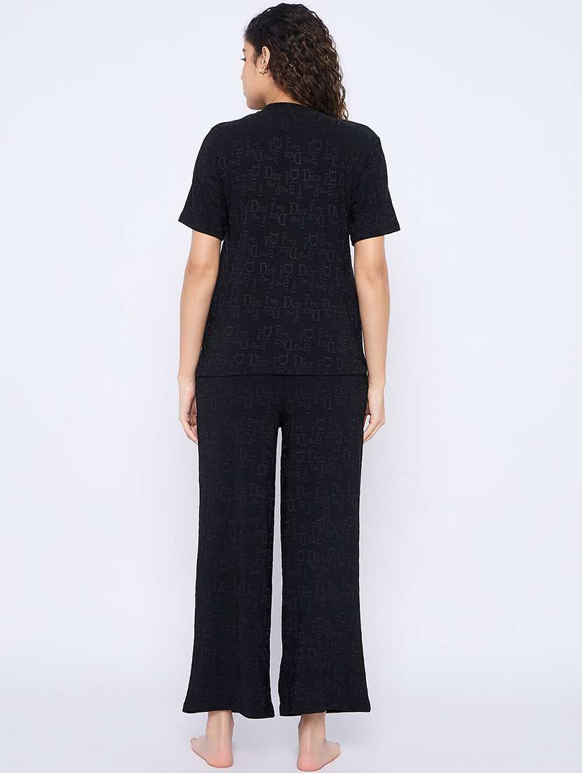 women printed nightwear pyjama set - 21765294 -  Standard Image - 4