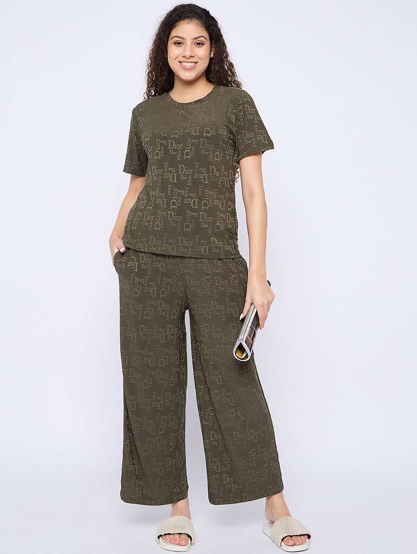 women printed nightwear pyjama set - 21765296 -  Standard Image - 4