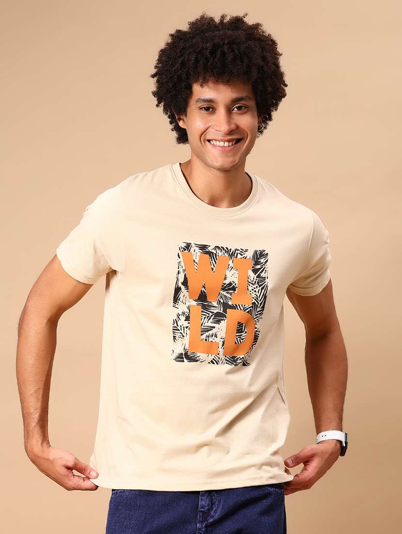 men printed short sleeve regular fit t-shirt - 21765353 -  Standard Image - 1