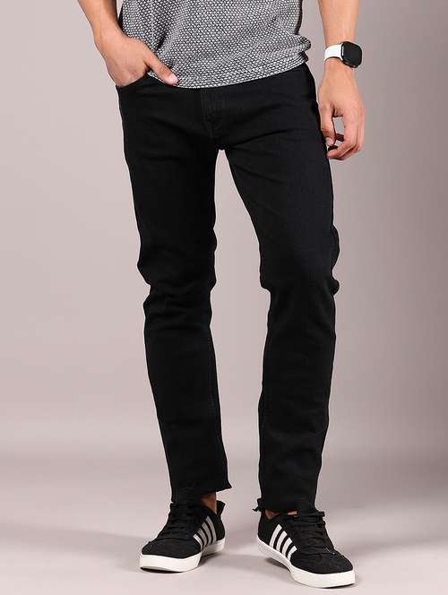 men solid mid rise slim fit jean - 21765393 - Standard Image - 0