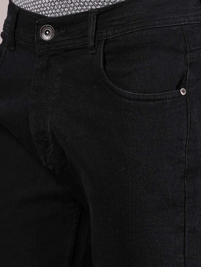 men solid mid rise slim fit jean - 21765393 - Standard Image - 4