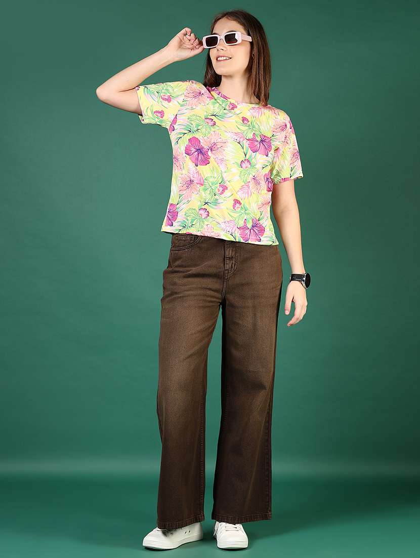 women printed short sleeve regular fit t-shirt - 21765438 -  Standard Image - 4