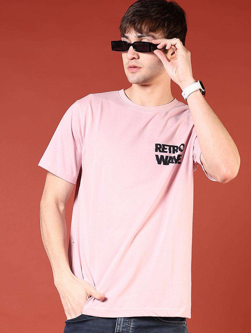 men front & back print round neck regular fit t-shirt - 21765501 -  Standard Image - 1