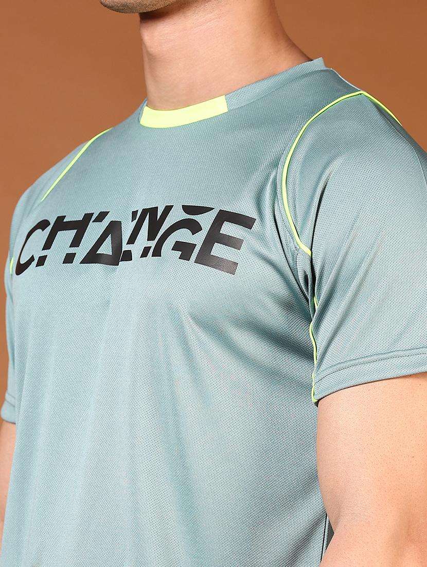 men typographic printed round neck t-shirt - 21765505 -  Standard Image - 4