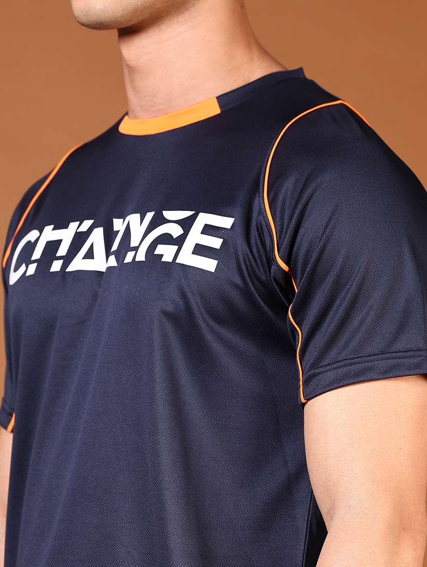 men typographic printed round neck t-shirt - 21765506 -  Standard Image - 4