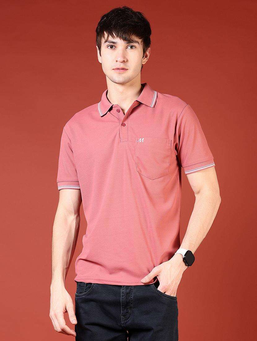 men solid short sleeve regular fit polo t-shirt - 21765579 -  Standard Image - 1