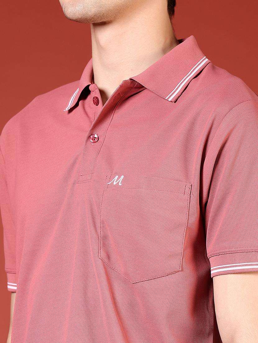 men solid short sleeve regular fit polo t-shirt - 21765579 -  Standard Image - 4