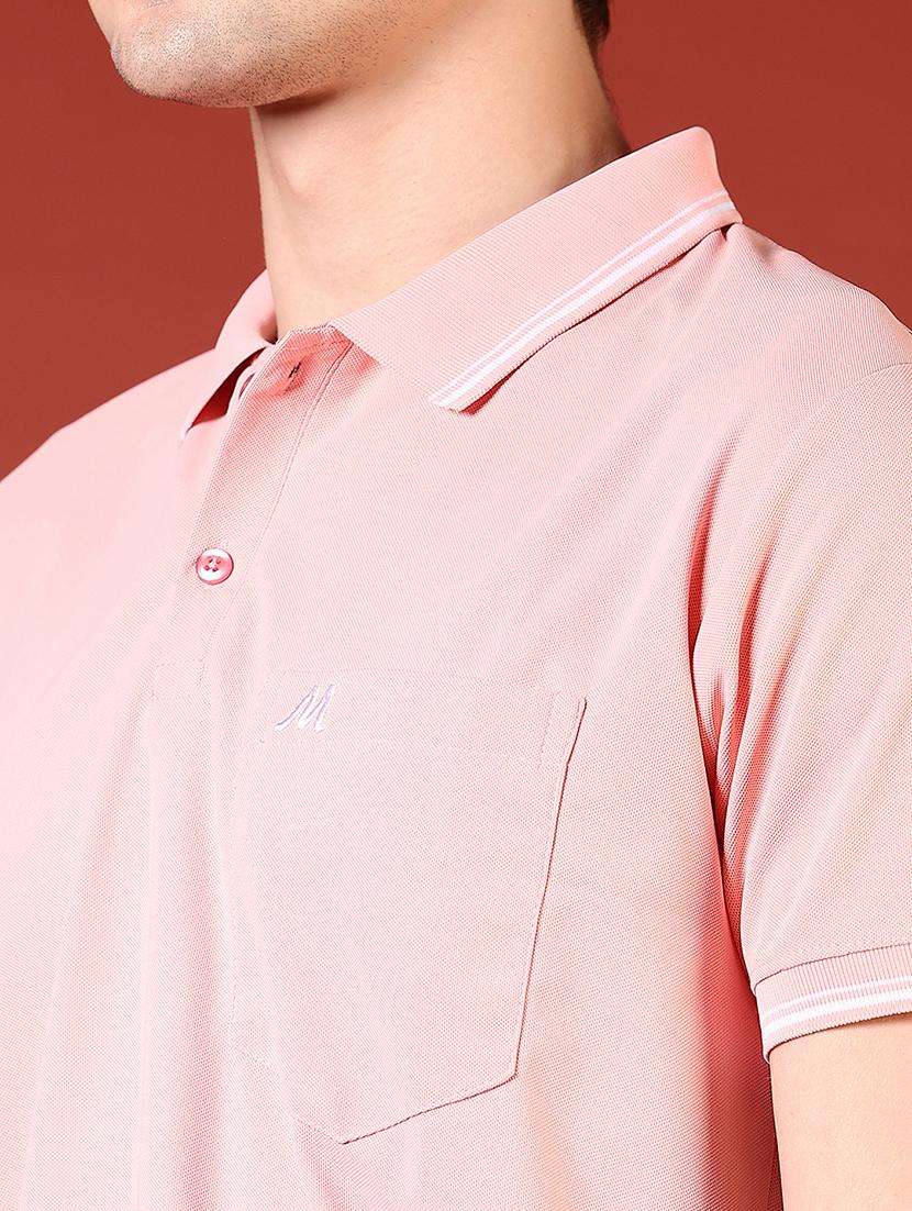 men solid short sleeve regular fit polo t-shirt - 21765583 -  Standard Image - 4