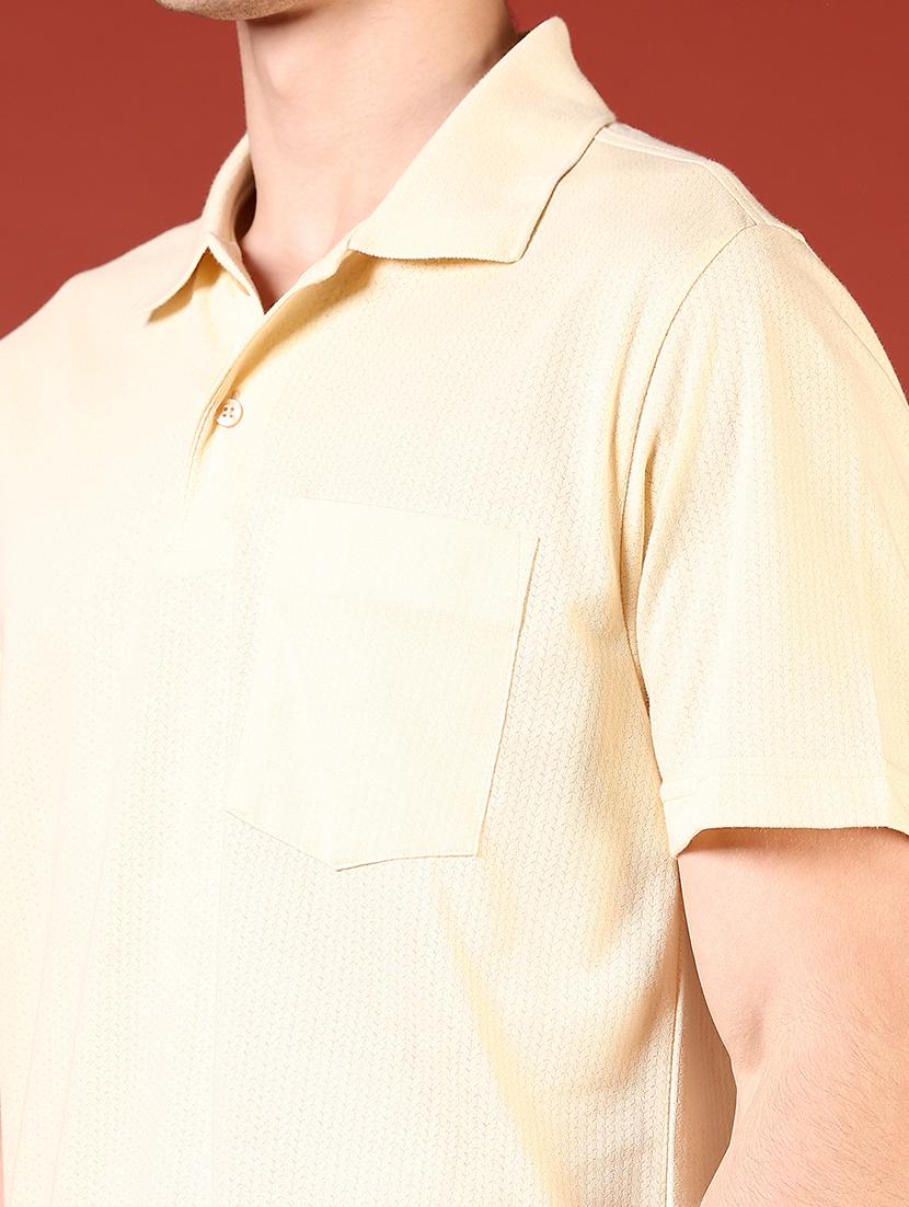 men self design short sleeve regular fit polo t-shirt - 21765599 - Standard Image - 4