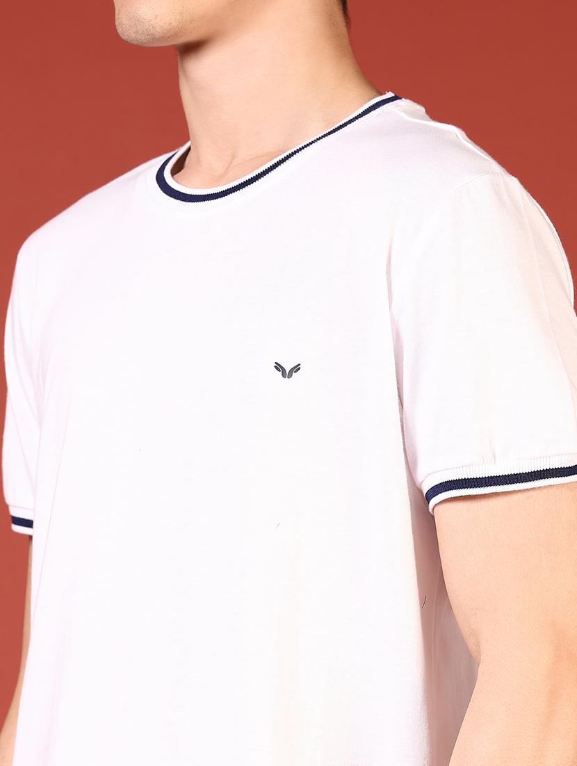 men white short sleeve regular fit t-shirt - 21765606 - Standard Image - 4