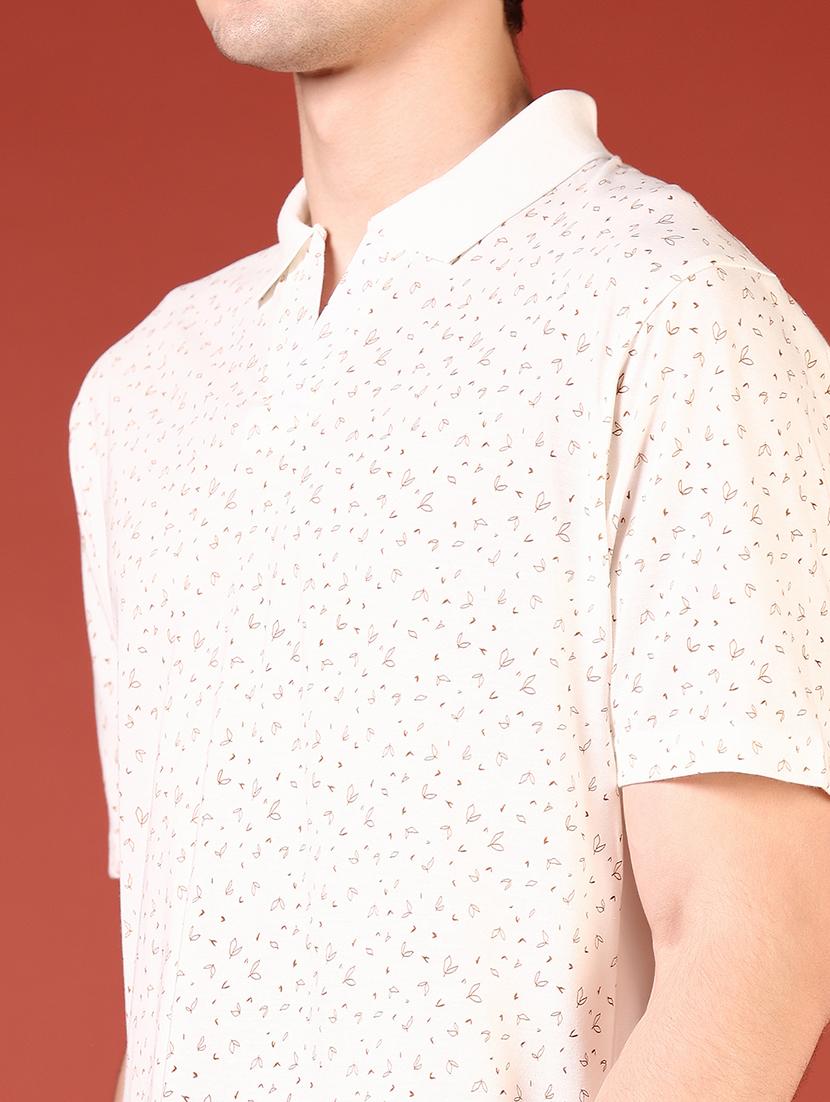 men printed short sleeve regular fit polo shirt - 21765610 - Standard Image - 4