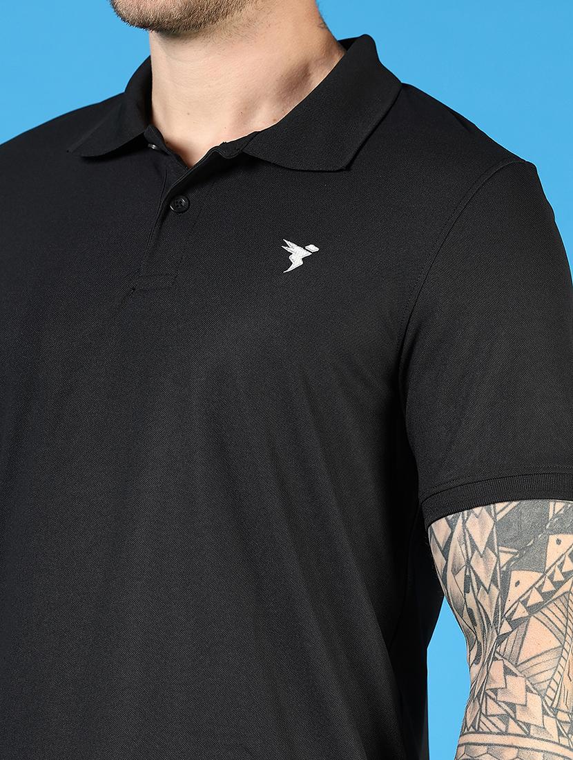 men solid short sleeve regular fit polo t-shirt - 21765616 - Standard Image - 4