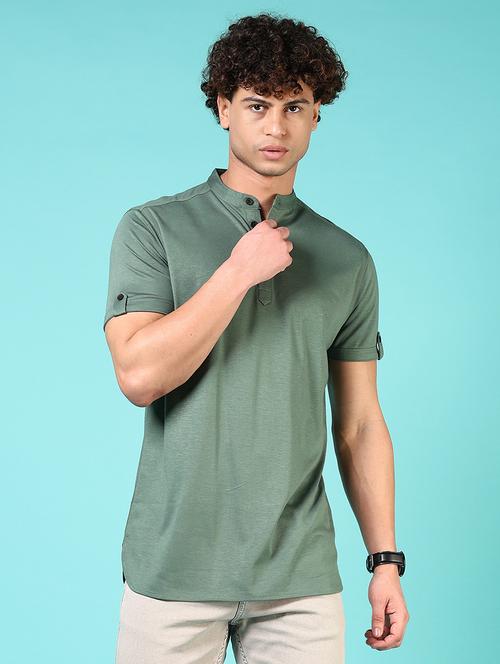 men solid short sleeve regular fit shirt - 21765617 - Standard Image - 0