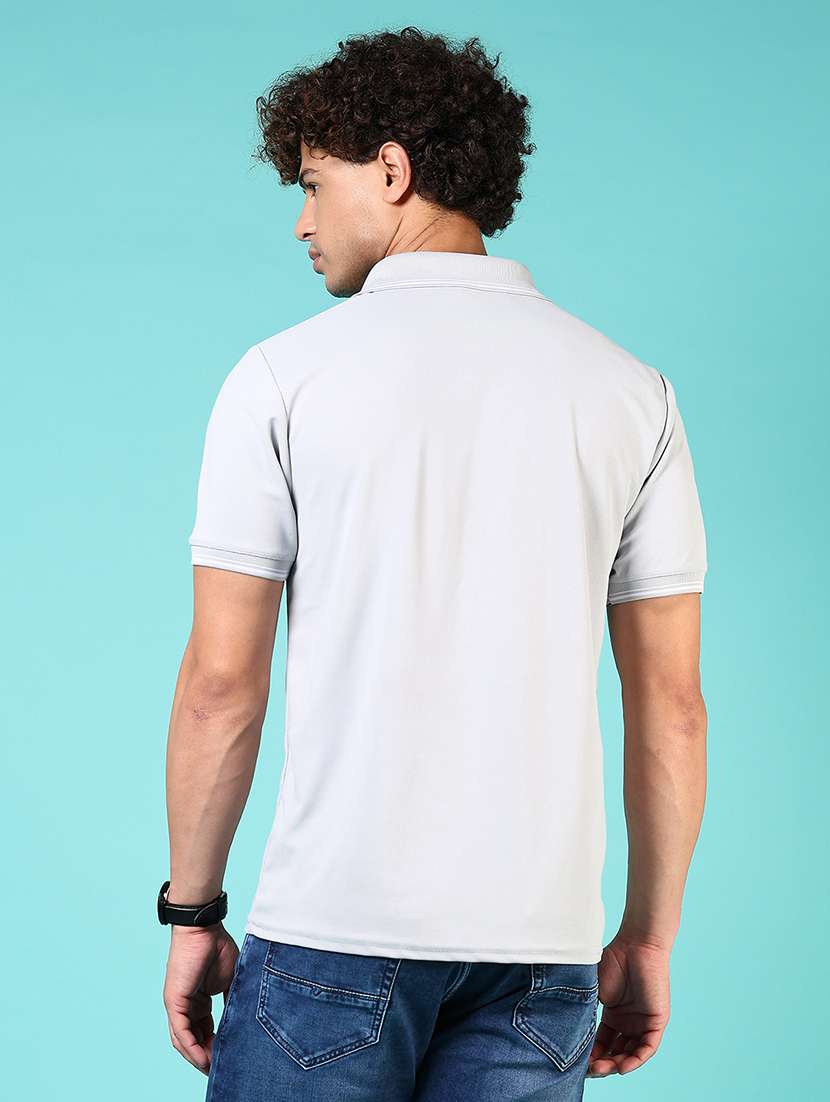 men solid short sleeve regular fit polo t-shirt - 21765627 -  Standard Image - 1