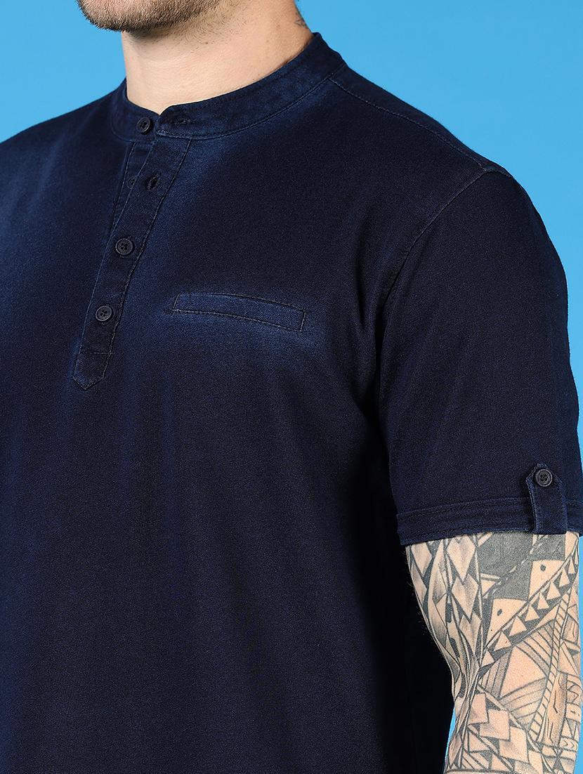 men solid short sleeve regular fit shirt - 21765629 - Standard Image - 4