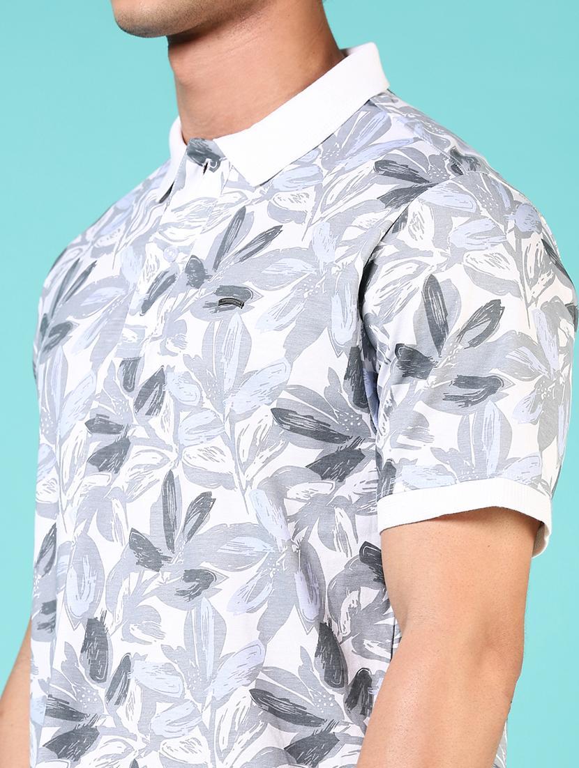 men printed short sleeve regular fit polo t-shirt - 21765645 - Standard Image - 4