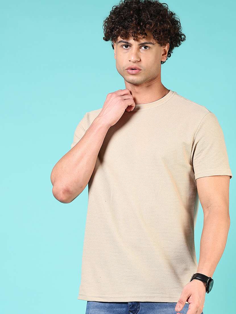 men short sleeves plain t-shirt - 21765654 -  Standard Image - 1