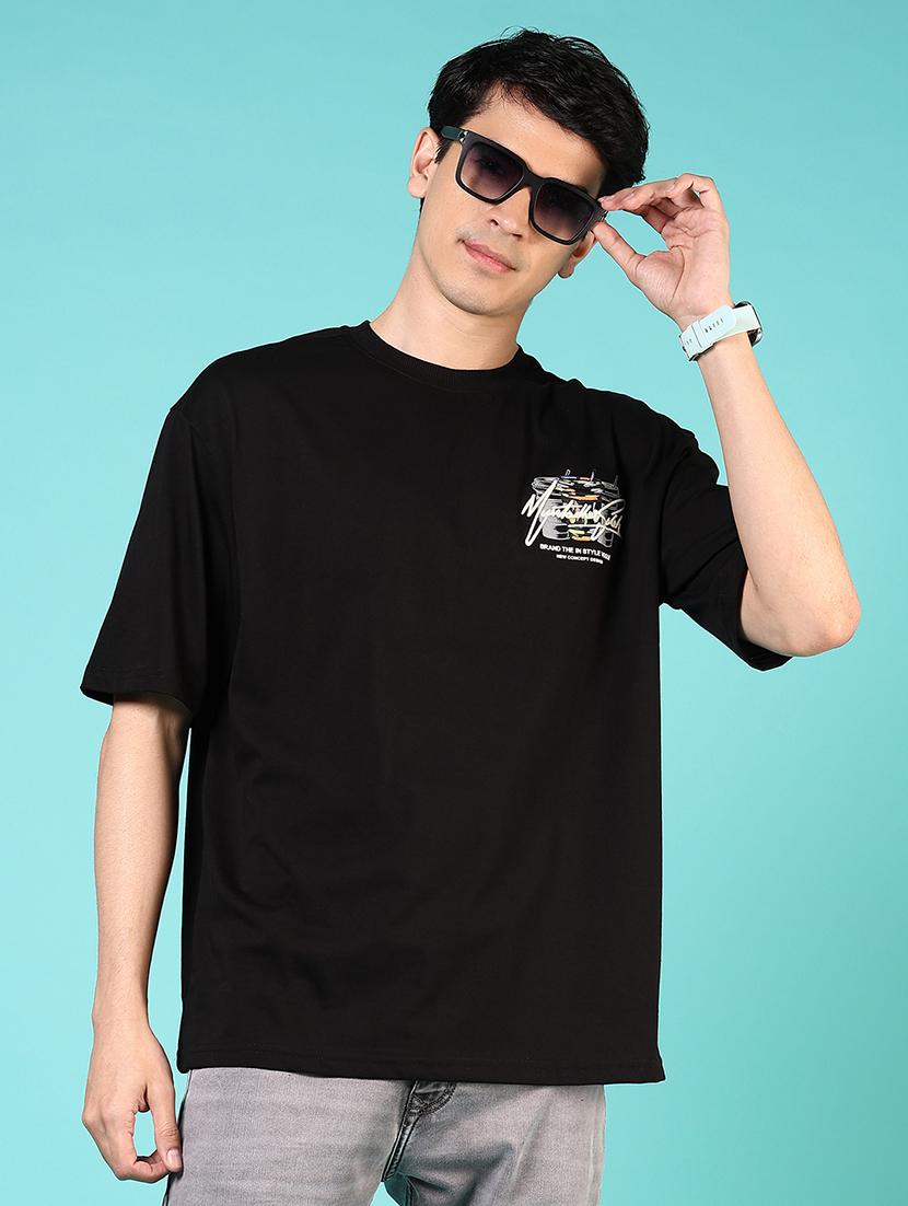 men short sleeves front & back print t-shirt - 21765659 - Standard Image - 1