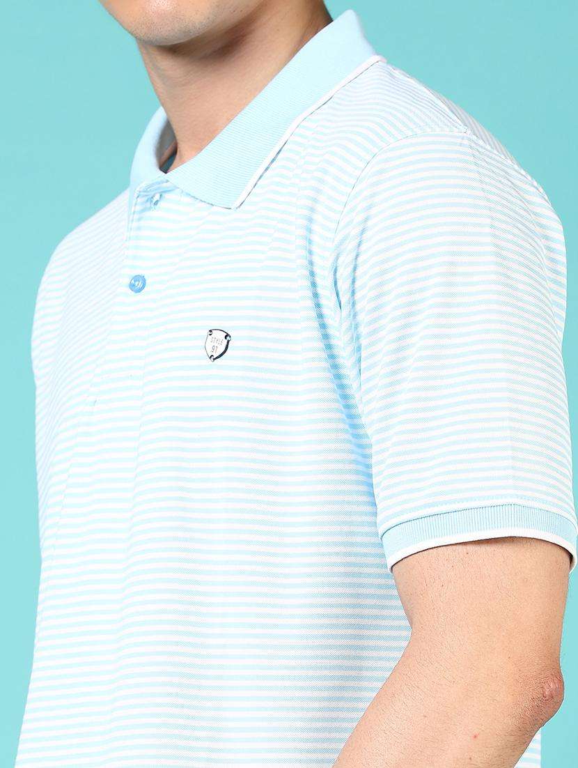 men striped short sleeve regular fit polo t-shirt - 21765662 -  Standard Image - 4