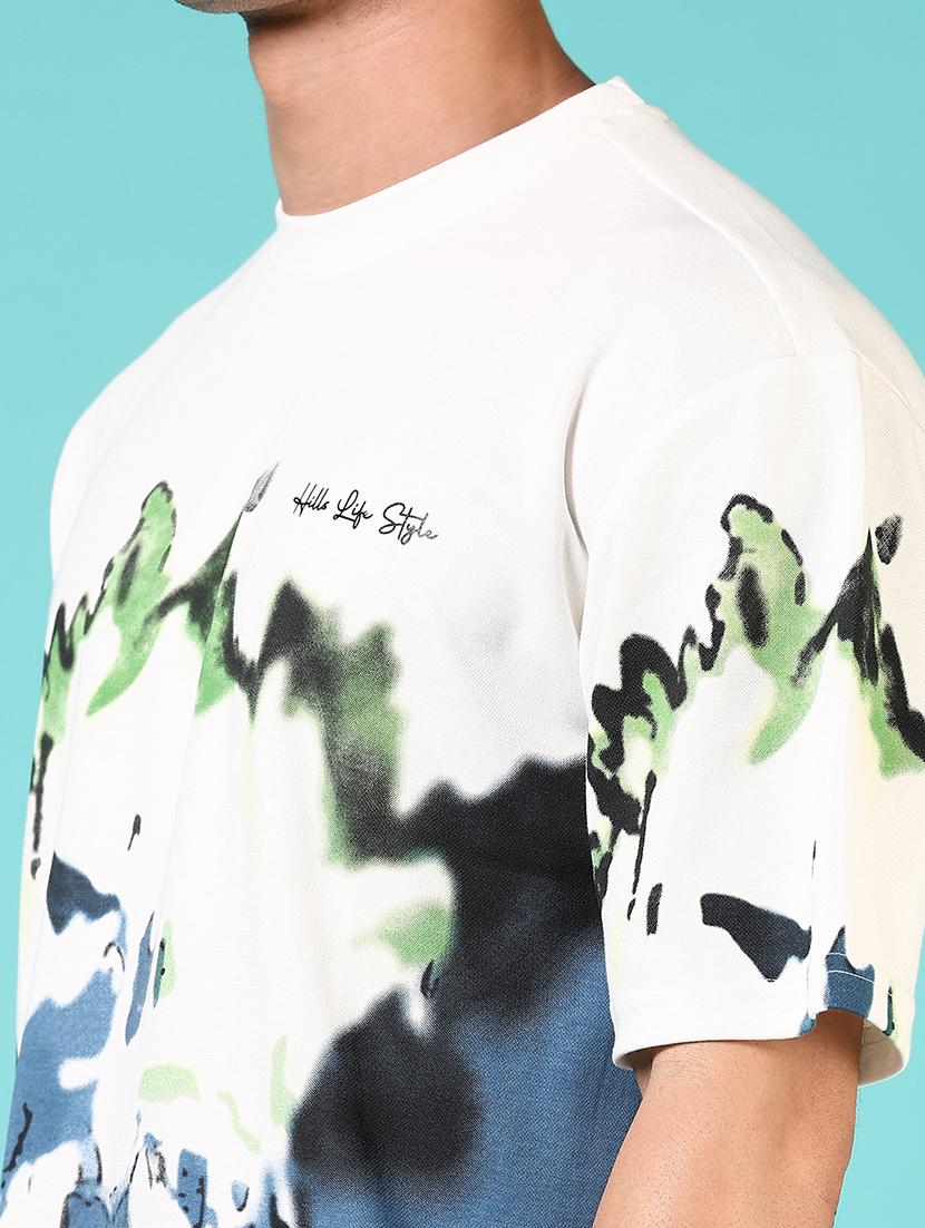 men round neck printed t-shirt - 21765669 - Standard Image - 4