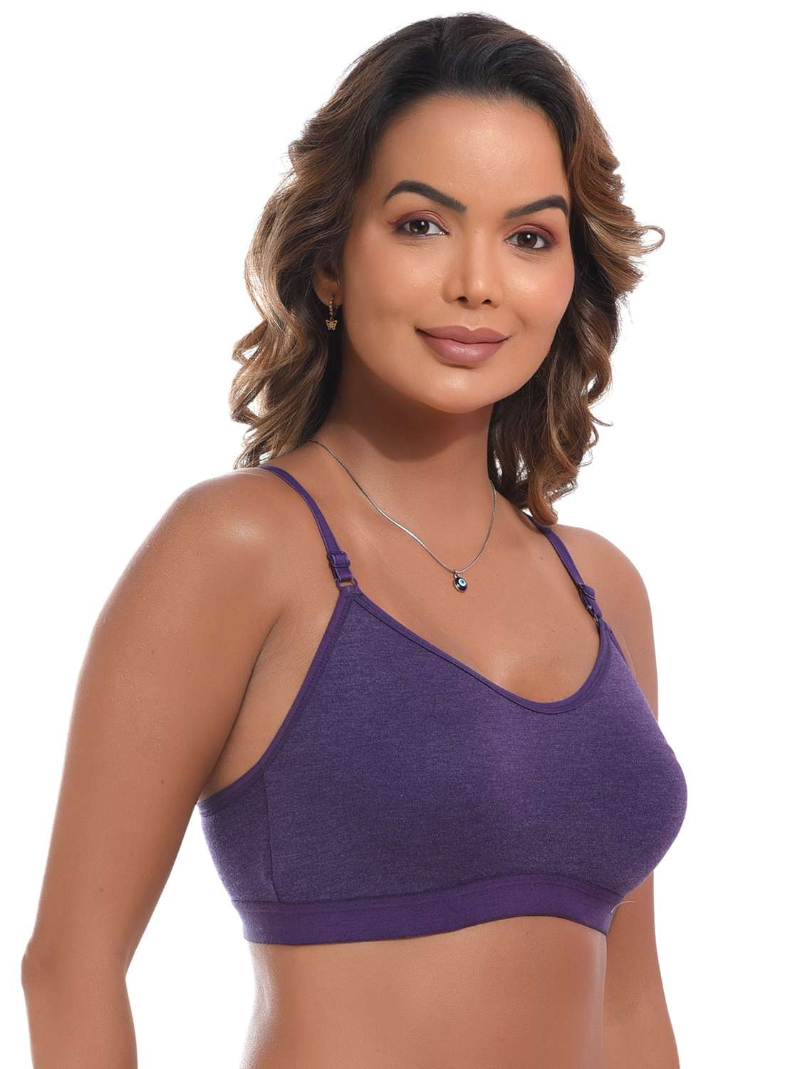 women solid non padded sports bra - 21765756 -  Standard Image - 1