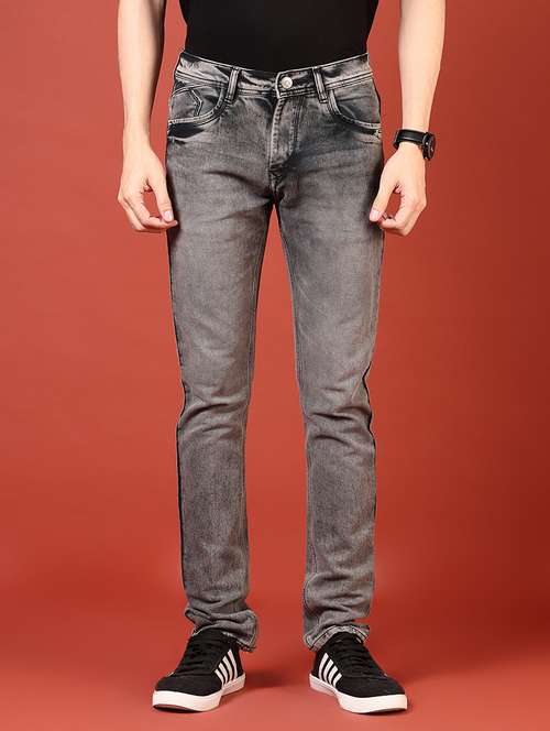 men solid mid rise slim fit jean - 21765762 -  Standard Image - 0