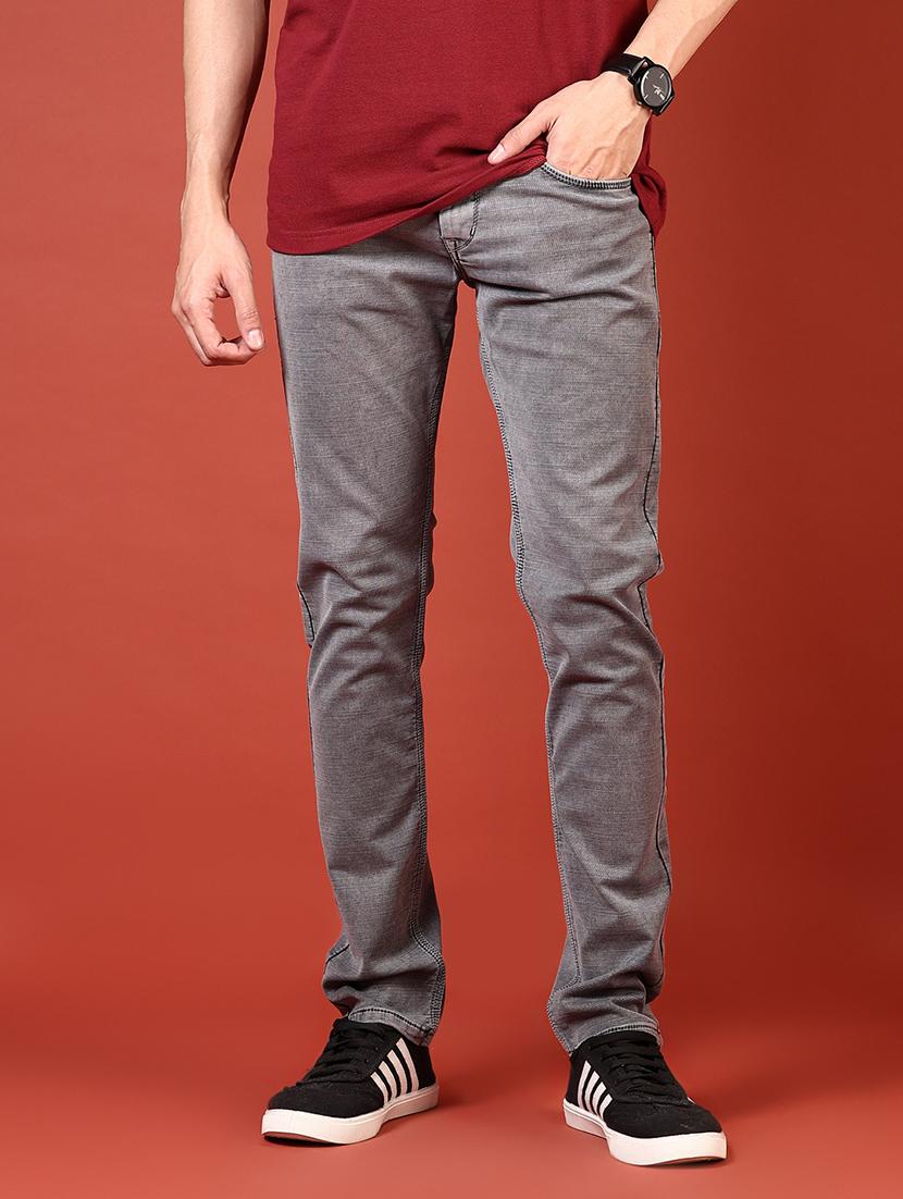 men solid mid rise slim fit jean - 21765765 - Standard Image - 1