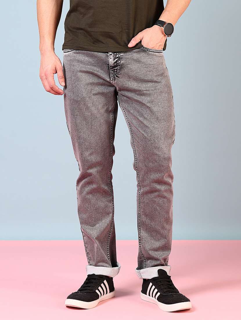men solid mid rise slim fit jean - 21765771 -  Standard Image - 1