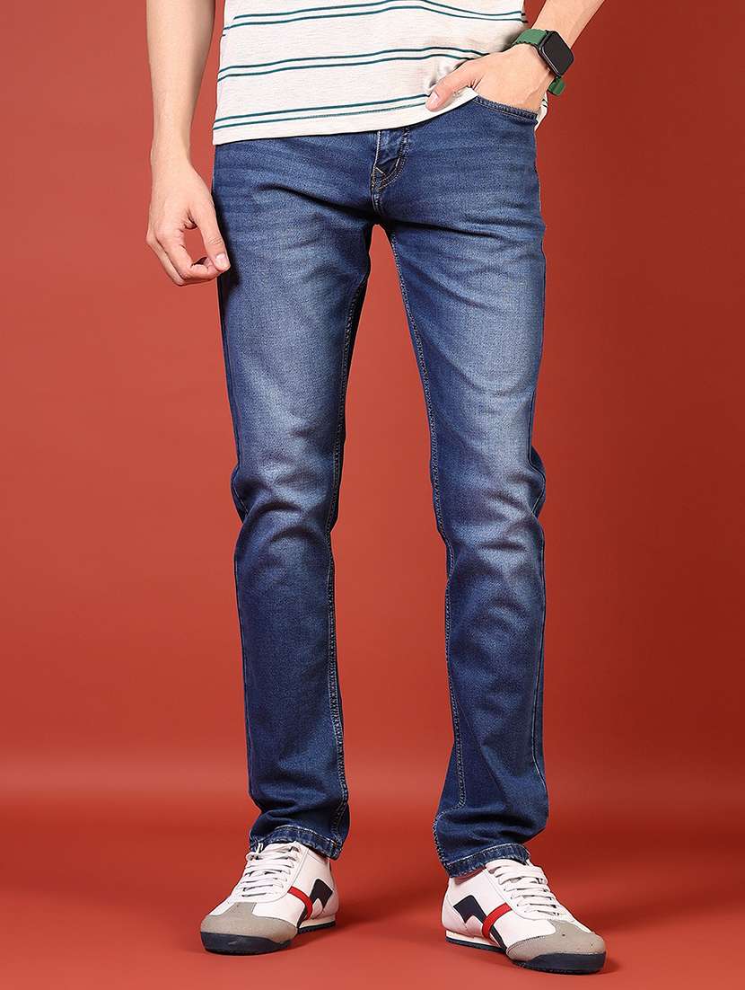 men solid mid rise slim fit jean - 21765774 -  Standard Image - 1