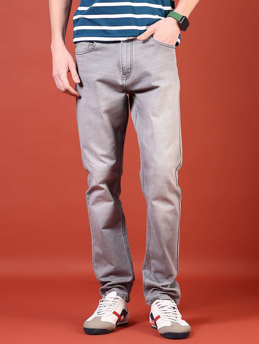 men solid mid rise slim fit jean - 21765778 -  Standard Image - 1