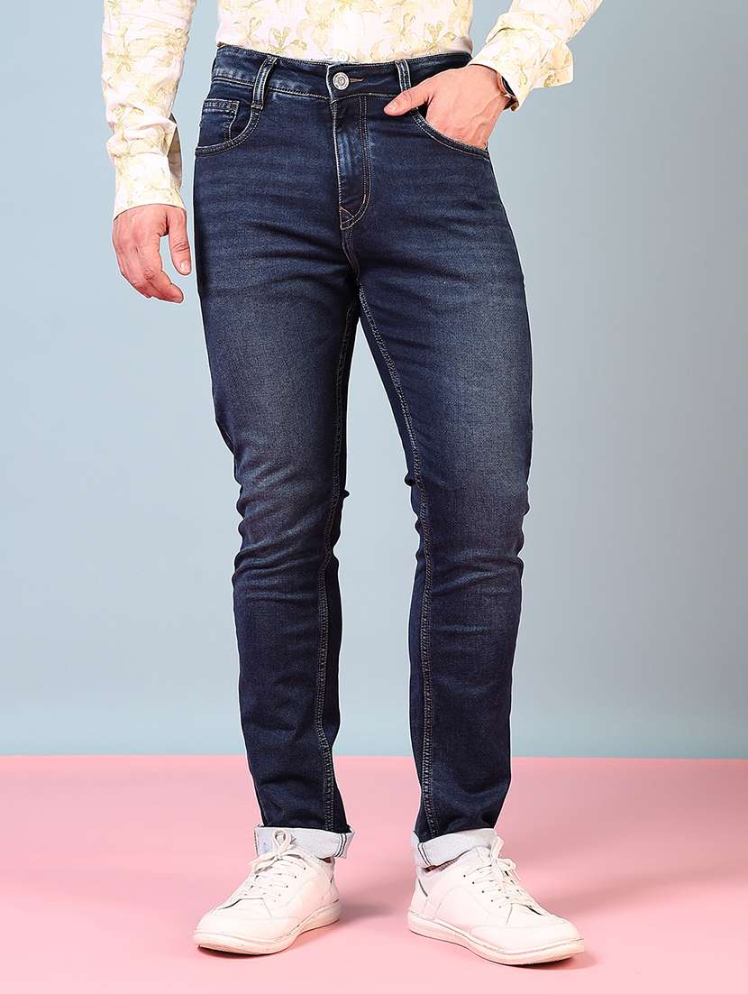men solid mid rise slim fit jean - 21765791 - Zoom Image - 0