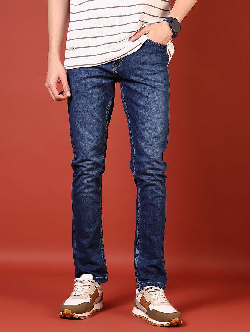 men solid mid rise slim fit jean - 21765798 -  Standard Image - 1