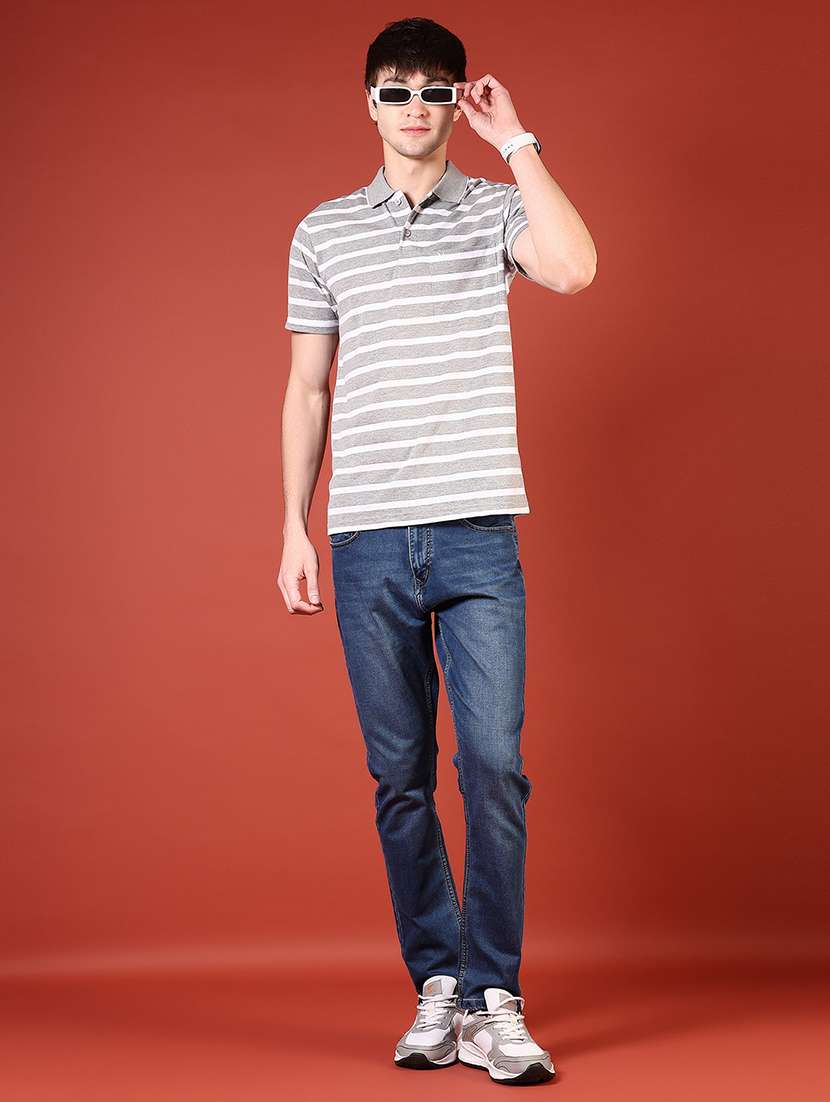 men solid mid rise slim fit jean - 21765799 -  Standard Image - 4