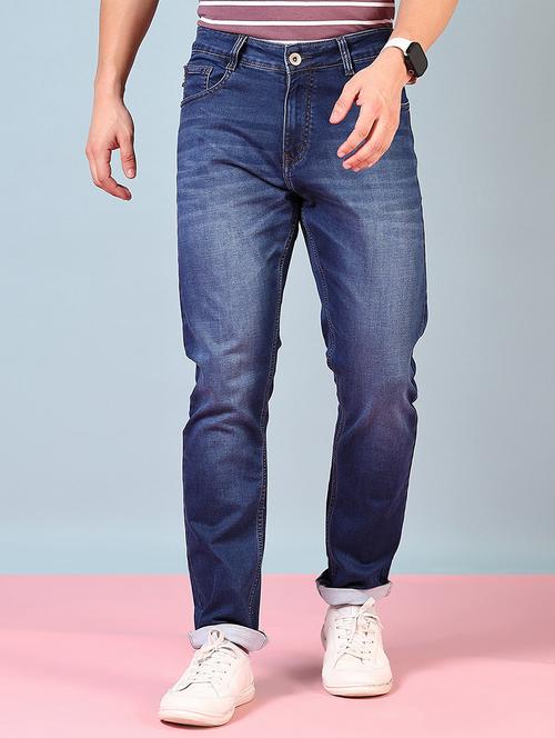 men solid mid rise slim fit jean - 21765802 - Standard Image - 0