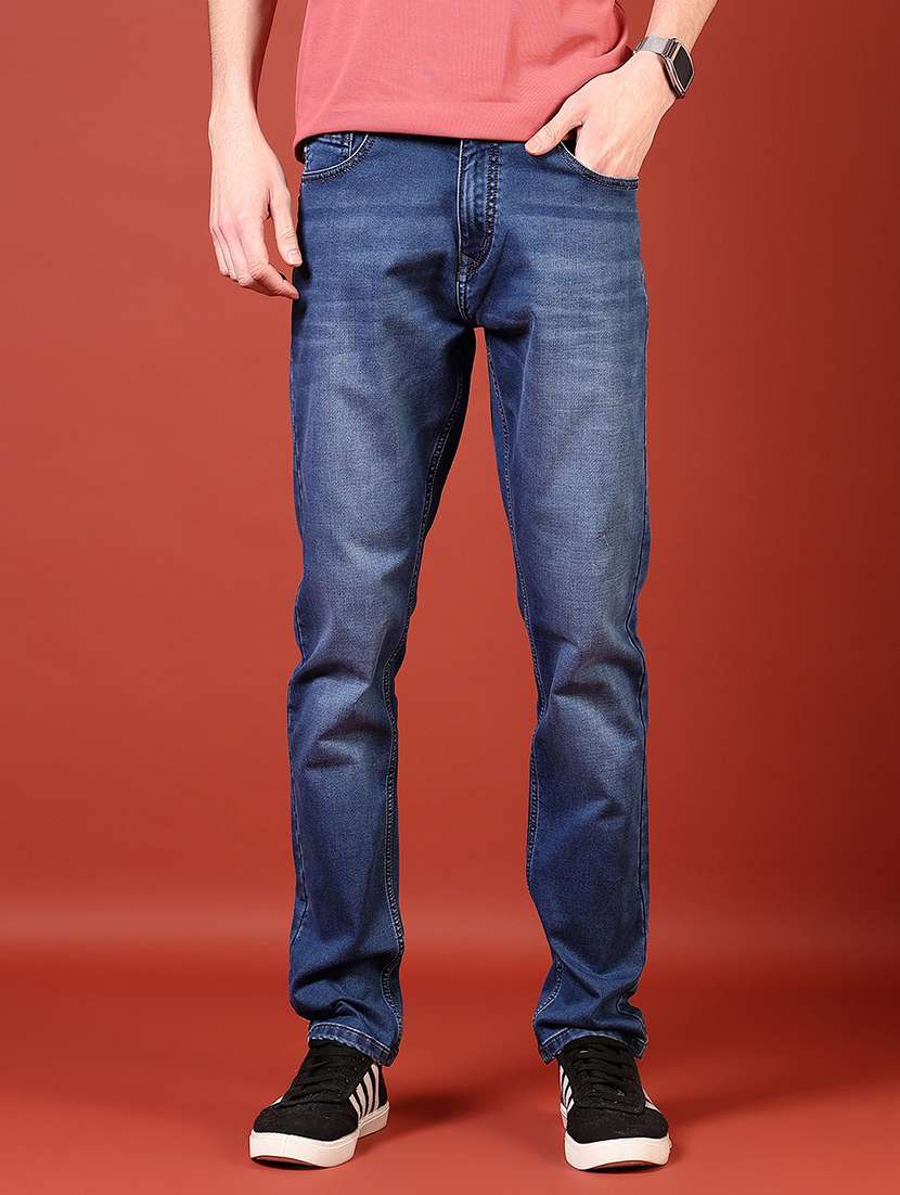 men solid mid rise slim fit jean - 21765803 -  Standard Image - 1